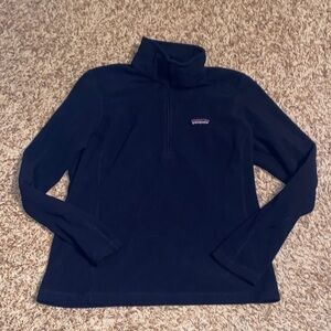 Patagonia Women's Navy Blue Quarter-Zip Fleece